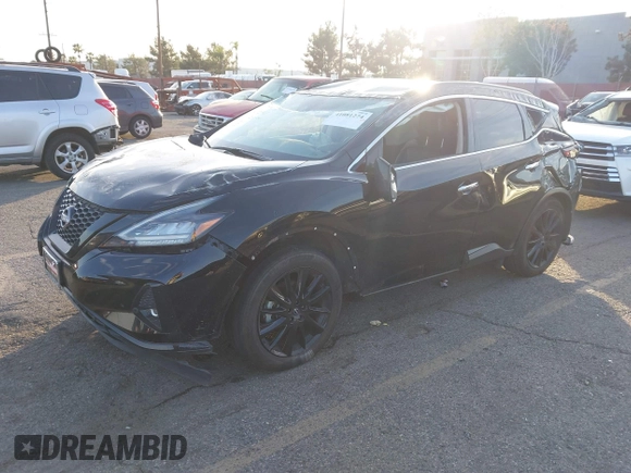 2023 Nissan Murano SV with VIN 5N1AZ2BJXPC115124, listed as a IAAI auction lot 41081274 with 36,499 mi miles and . Bid and sale history available at DreamBid. Image 2.