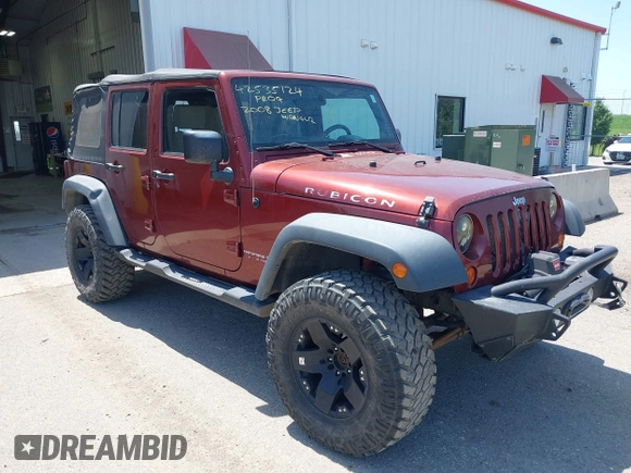 2008 Jeep Wrangler Unlimited Rubicon с VIN 1J4GA69178L631116, выставлен на аукционе IAAI как лот 42535124 с пробегом 151 551 миль миль и . История ставок и продаж доступна на DreamBid. Изображение 1.