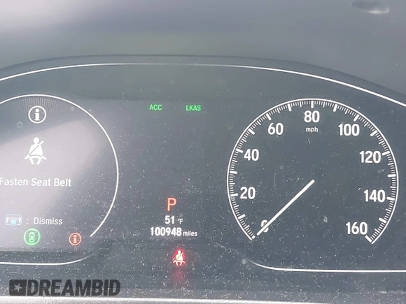 2019 Honda Accord EX-L with VIN 1HGCV2F53KA026202, listed as a IAAI auction lot 41722857 with 100,948 mi miles and . Bid and sale history available at DreamBid. Image 15.