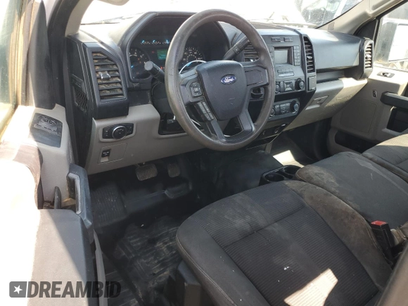 2019 Ford F-150 XL with VIN 1FTMF1C59KKD92979, listed as a Copart auction lot 53800625 with 129,437 mi miles and Salvage title. Bid and sale history available at DreamBid. Image 8.