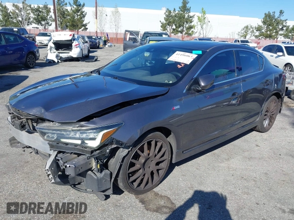 2019 Acura ILX w/Premium/A-Spec Pkg with VIN 19UDE2F82KA006344, listed as a IAAI auction lot 41496063 with 87,498 mi miles. Bid and sale history available at carsss.com. Image 20.