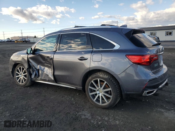 2017 Acura MDX Advance z VIN 5FRYD4H96HB007080, wystawiony jako Copart lot #47480895 z przebiegiem 71 777 mil mil oraz Szkoda całkowita • Salvage title. Historia ofert i sprzedaży dostępna na DreamBid. Obrazek 2.