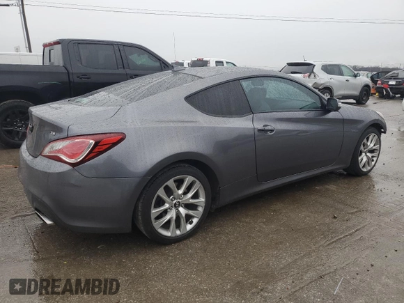 2016 Hyundai Genesis Coupe 3.8L Base with VIN KMHHT6KJ5GU134892, listed as a Copart auction lot 45156344 with 106,477 mi miles and Clean Title. Bid and sale history available at carsss.com. Image 3.