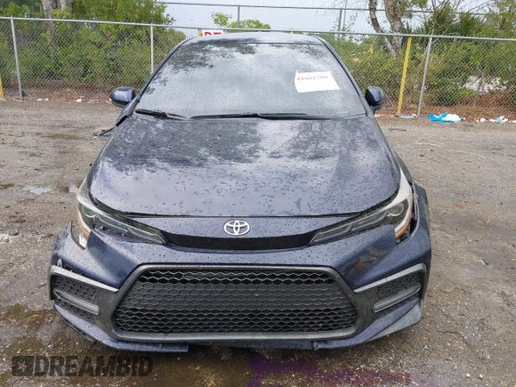 2021 Toyota Corolla SE with VIN JTDS4MCE6MJ054785, listed as a IAAI auction lot 41881709 with 62,833 mi miles. Bid and sale history available at carsss.com. Image 13.