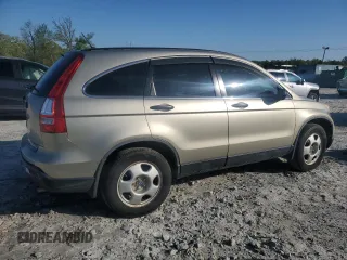 2007 Honda CR-V LX with VIN JHLRE38327C016379, listed as a Copart auction lot 52254785 with 203,502 mi miles and Salvage Title. Bid and sale history available at carsss.com. Image 3.