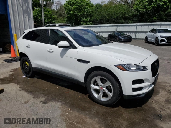 2020 Jaguar F-Pace 25t Premium with VIN SADCJ2FX5LA645580, listed as a Copart auction lot 64662805 with 45,932 mi miles and Salvage title. Bid and sale history available at DreamBid. Image 4.