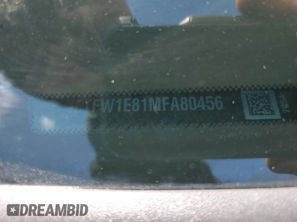 2021 Ford F-150 XL with VIN 1FTFW1E81MFA80456, listed as a Copart auction lot 61268545 with 57,233 mi miles and Salvage title. Bid and sale history available at DreamBid. Image 12.