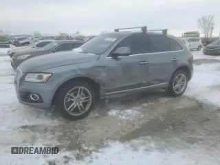 2015 Audi Q5 Premium Plus with VIN WA1LFAFP3FA146489, listed as a Copart auction lot 41491665 with 105,795 mi miles and Salvage title. Bid and sale history available at DreamBid. Image 1.