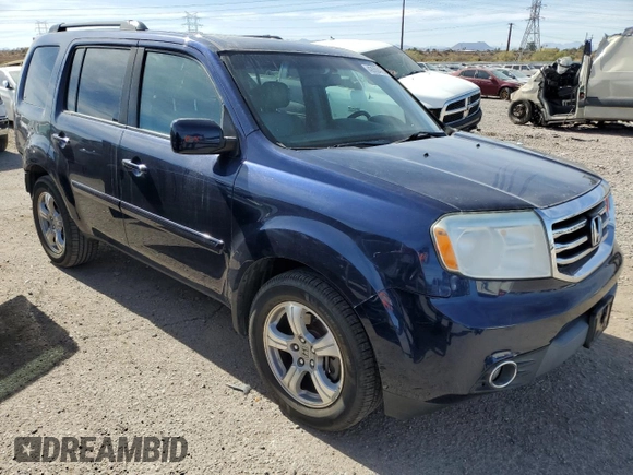 2014 Honda Pilot EX-L with VIN 5FNYF3H76EB025000, listed as a Copart auction lot 43550475 with 107,454 mi miles and Salvage Title. Bid and sale history available at carsss.com. Image 4.