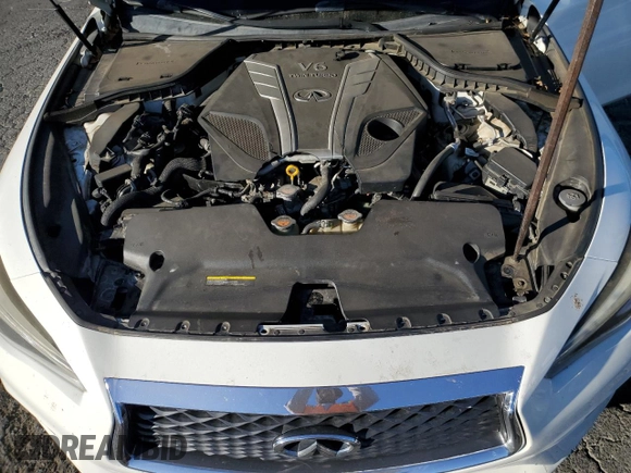 2018 Infiniti Q50 Luxe with VIN JN1EV7AP0JM363553, listed as a Copart auction lot 88481425 with 152,164 mi miles and Salvage Title. Bid and sale history available at DreamBid. Image 13.