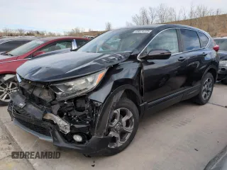 2018 Honda CR-V EX-L with VIN 7FARW2H80JE014550, listed as a Copart auction lot 49874725 with 104,086 mi miles and Salvage Title. Bid and sale history available at carsss.com. Image 1.