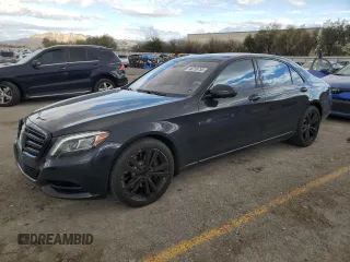 2015 Mercedes-Benz S 550 with VIN WDDUG8CB9FA159827, listed as a Copart auction lot 48759755 with 105,894 mi miles and Salvage Title. Bid and sale history available at DreamBid. Image 1.
