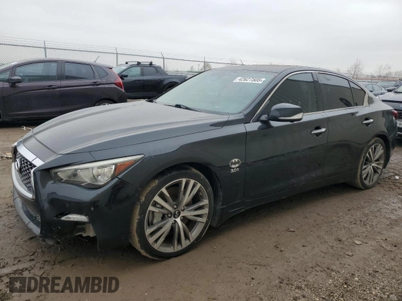 2018 Infiniti Q50 Sport with VIN JN1EV7AP5JM359241, listed as a Copart auction lot 42627505 with 141,625 mi miles and Clean Title. Bid and sale history available at carsss.com. Image 1.