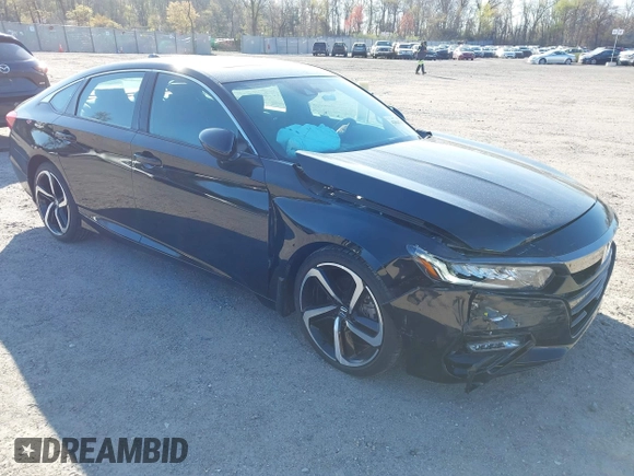 2020 Honda Accord Sport with VIN 1HGCV2F38LA027328, listed as a IAAI auction lot 42044702 with 33,947 mi miles and . Bid and sale history available at DreamBid. Image 1.