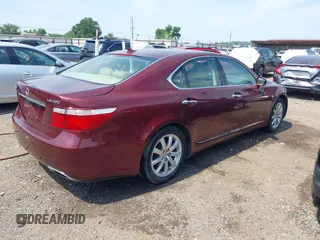 2009 Lexus LS 460 with VIN JTHBL46F895090838, listed as a IAAI auction lot 42437405 with 174,271 mi miles and . Bid and sale history available at DreamBid. Image 4.