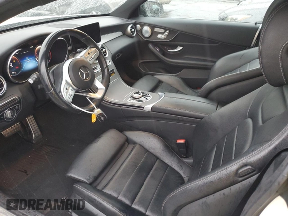 2021 Mercedes-Benz C 300 with VIN W1KWJ8DB8MG102764, listed as a Copart auction lot 47876945 with 55,479 mi miles and Salvage title. Bid and sale history available at DreamBid. Image 8.