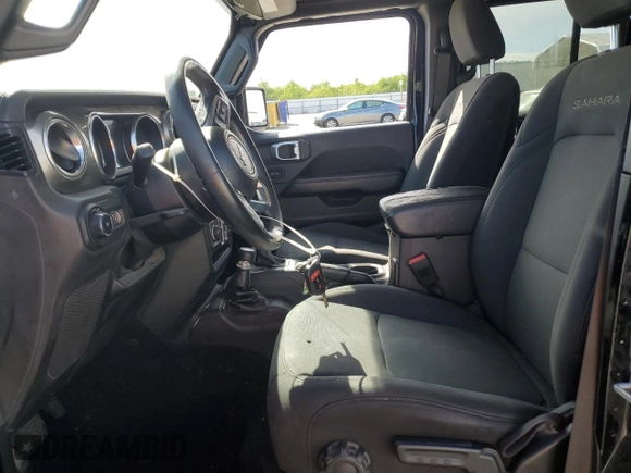 2019 Jeep Wrangler Unlimited Sahara z VIN 1C4HJXEN0KW588687, wystawiony jako Copart lot #52812895 z przebiegiem 91 486 mil mil oraz Szkoda całkowita • Salvage title. Historia ofert i sprzedaży dostępna na DreamBid. Obrazek 7.