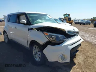 2017 Kia Soul + with VIN KNDJP3A56H7415368, listed as a IAAI auction lot 41835808 with 1 mi miles. Bid and sale history available at carsss.com. Image 1.