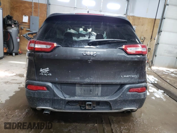 2014 Jeep Cherokee Limited z VIN 1C4PJMDS8EW190357, wystawiony jako Copart lot #49800565 z przebiegiem Nie podano mil oraz Czysty tytuł • Clean title. Historia ofert i sprzedaży dostępna na DreamBid. Obrazek 6.