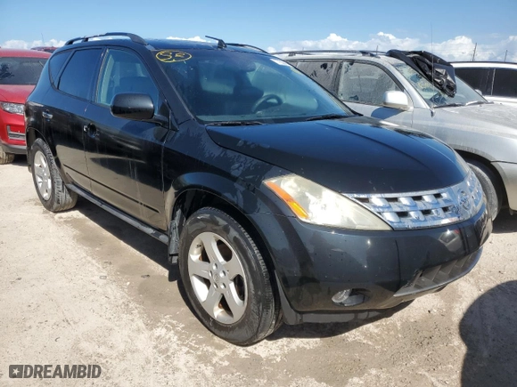 2003 Nissan Murano SL with VIN JN8AZ08T33W109356, listed as a Copart auction lot 77529424 with 0 mi miles and Non Repairable. Bid and sale history available at carsss.com. Image 4.