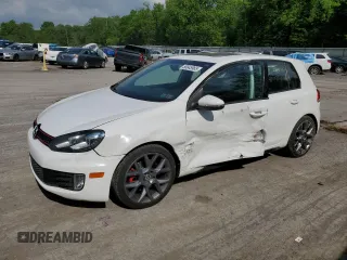 2013 Volkswagen GTI w/Conv & Sunroof with VIN WVWHD7AJ8DW137455, listed as a Copart auction lot 56845965 with 79,502 mi miles and Salvage title. Bid and sale history available at DreamBid. Image 1.