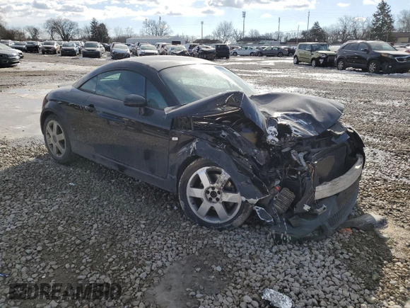 2001 Audi TT with VIN TRUWX28N511018450, listed as a Copart auction lot 42856775 with 0 mi miles and Salvage Title. Bid and sale history available at carsss.com. Image 4.