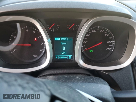 2015 Chevrolet Equinox LT with VIN 2GNALBEK3F6189767, listed as a Copart auction lot 46448095 with 103,934 mi miles and Salvage Title. Bid and sale history available at carsss.com. Image 9.