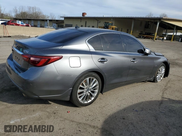 2018 Infiniti Q50 3.0t LUXE with VIN JN1EV7AR4JM430690, listed as a Copart auction lot 54324925 with 69,812 mi miles and Salvage Title. Bid and sale history available at carsss.com. Image 3.