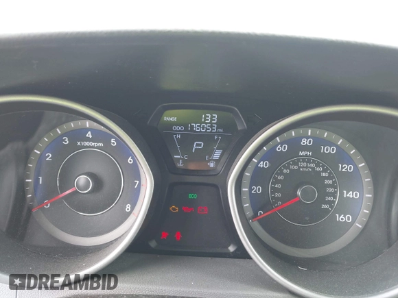 2013 Hyundai Elantra GLS with VIN KMHDH4AE3DU919481, listed as a IAAI auction lot 41971439 with 176,053 mi miles and . Bid and sale history available at DreamBid. Image 7.