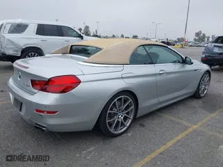2012 BMW 6 Series 650i with VIN WBALZ3C53CDL72101, listed as a IAAI auction lot 42024630 with 35,046 mi miles. Bid and sale history available at carsss.com. Image 4.