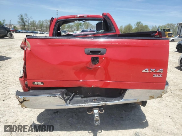 2005 Dodge 1500 SLT with VIN 1D7HU16N35J635897, listed as a Copart auction lot 53856695 with 154,796 mi miles and Salvage Title. Bid and sale history available at DreamBid. Image 6.