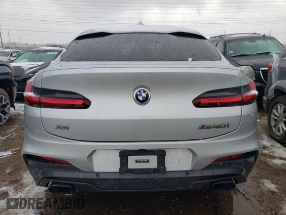 2020 BMW X4 M40i with VIN 5UX2V5C02L9D17167, listed as a Copart auction lot 35893263 with 0 mi miles. Bid and sale history available at carsss.com. Image 6.