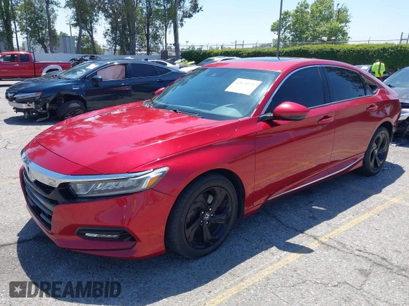 2018 Honda Accord EX-L with VIN 1HGCV2F58JA009555, listed as a IAAI auction lot 42128596 with 94,399 mi miles and . Bid and sale history available at DreamBid. Image 18.