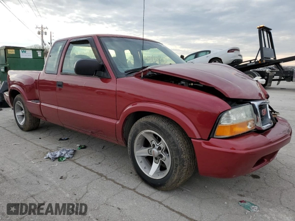 2003 GMC Sonoma with VIN 1GTCS19H138149514, listed as a Copart auction lot 45672985 with 193,570 mi miles and Salvage Title. Bid and sale history available at DreamBid. Image 4.