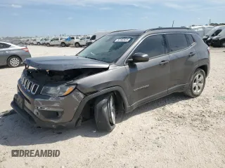 2021 Jeep Compass Latitude z VIN 3C4NJCBB0MT505824, wystawiony jako Copart lot #53182825 z przebiegiem 124 628 mil mil oraz Szkody całkowita. Historia ofert i sprzedaży dostępna na DreamBid. Obrazek 1.