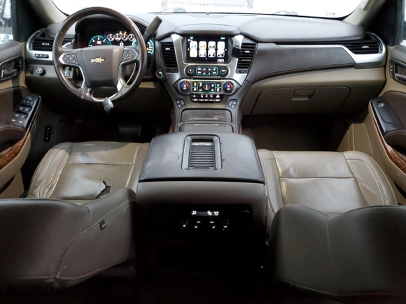 2017 Chevrolet Tahoe Premier with VIN 1GNSCCKC8HR264753, listed as a Copart auction lot 41827825 with 129,187 mi miles and Salvage Title. Bid and sale history available at carsss.com. Image 8.