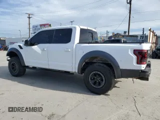 2017 Ford F-150 Raptor with VIN 1FTFW1RG6HFB54428, listed as a Copart auction lot 51157125 with 46,227 mi miles and Salvage Title. Bid and sale history available at carsss.com. Image 2.