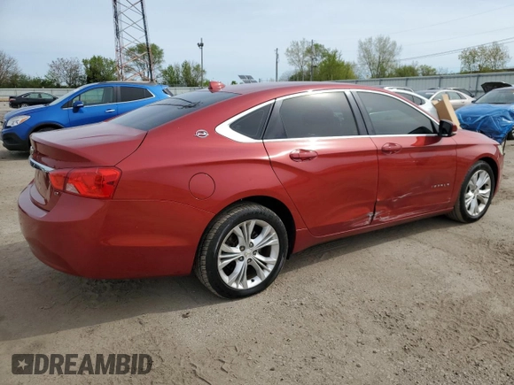 2014 Chevrolet Impala LT with VIN 2G1115SL1E9291961, listed as a Copart auction lot 55385645 with 196,510 mi miles and Clean Title. Bid and sale history available at DreamBid. Image 3.