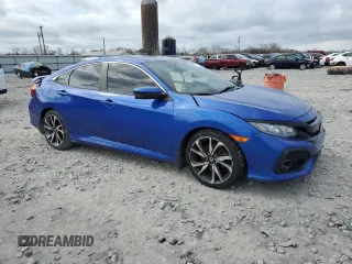 2019 Honda Civic Si with VIN 2HGFC1E50KH707353, listed as a Copart auction lot 44366635 with Not Provided miles and Salvage Title. Bid and sale history available at DreamBid. Image 4.