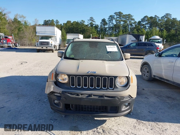 2015 Jeep Renegade Latitude with VIN ZACCJBBT0FPB67030, listed as a IAAI auction lot 41866195 with 120,618 mi miles. Bid and sale history available at carsss.com. Image 12.