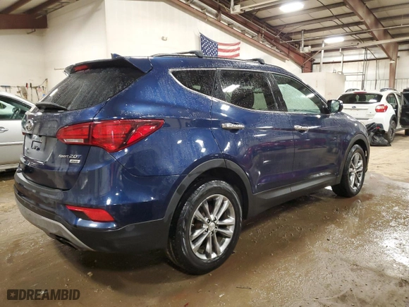 2018 Hyundai Santa Fe Sport Limited with VIN 5XYZUDLA6JG537734, listed as a Copart auction lot 47313155 with 109,611 mi miles and Clean Title. Bid and sale history available at carsss.com. Image 3.