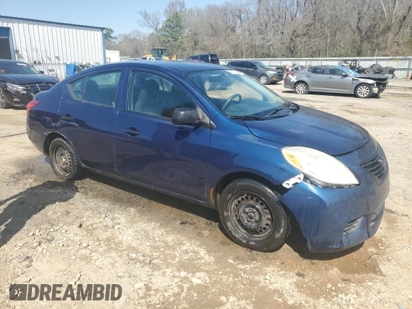 2012 Nissan Versa S with VIN 3N1CN7AP7CL824039, listed as a Copart auction lot 47876405 with 227,126 mi miles and Salvage Title. Bid and sale history available at carsss.com. Image 4.