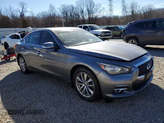2017 Infiniti Q50 2.0t with VIN JN1CV7AR4HM680478, listed as a Copart auction lot 47419515 with 135,219 mi miles and Salvage Title. Bid and sale history available at carsss.com. Image 4.