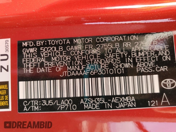 2023 Toyota Crown XLE z VIN JTDAAAAF6P3010101, wystawiony jako Copart lot #58529285 z przebiegiem 18 367 mil mil oraz Szkoda całkowita • Salvage title. Historia ofert i sprzedaży dostępna na DreamBid. Obrazek 12.