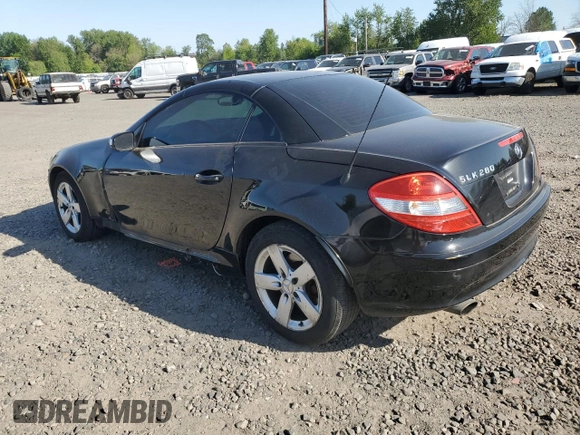 2006 Mercedes-Benz SLK-Class 3.0L with VIN WDBWK54F66F114895, listed as a Copart auction lot 55417885 with 128,984 mi miles and Salvage Title. Bid and sale history available at carsss.com. Image 2.