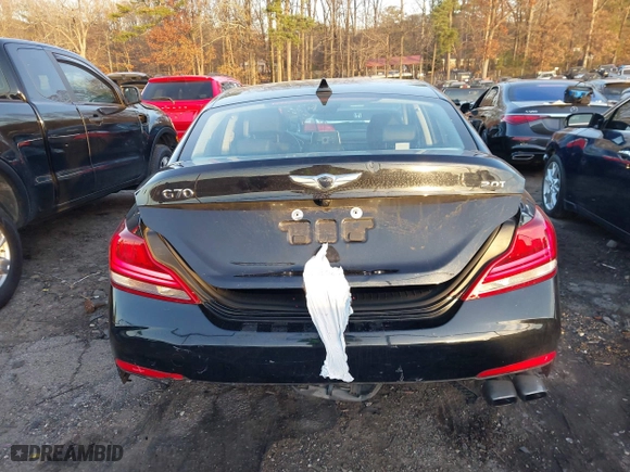 2020 Genesis G70 2.0T with VIN KMTG64LA1LU056066, listed as a IAAI auction lot 41139287 with 23,727 mi miles. Bid and sale history available at carsss.com. Image 16.