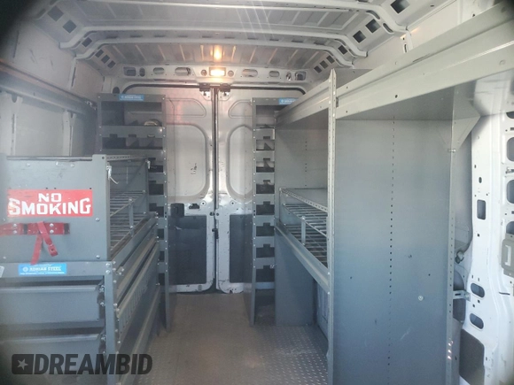 2018 Ram ProMaster Cargo with VIN 3C6URVHG0JE116949, listed as a Copart auction lot 79713714 with 156,081 mi miles and Clean Title. Bid and sale history available at DreamBid. Image 10.