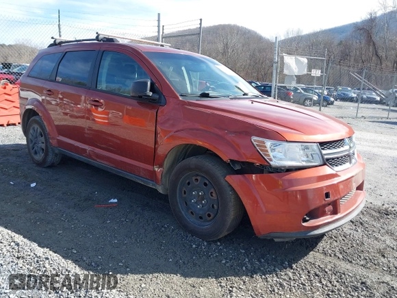 2014 Dodge Journey SE with VIN 3C4PDCAB8ET277669, listed as a IAAI auction lot 41542587 with 158,005 mi miles. Bid and sale history available at carsss.com. Image 1.