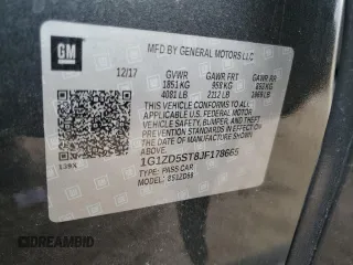 2018 Chevrolet Malibu LT with VIN 1G1ZD5ST8JF178665, listed as a Copart auction lot 89316365 with 136,242 mi miles and Clean Title. Bid and sale history available at carsss.com. Image 15.