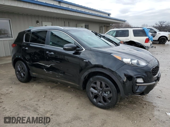 2020 Kia Sportage S with VIN KNDP6CAC3L7666403, listed as a Copart auction lot 50590185 with 87,245 mi miles and Salvage Title. Bid and sale history available at carsss.com. Image 4.